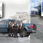 Jorge Jimmy Angulo Landázuri viajaba en esta camioneta acompañado de una menor de edad cuando lo balearon.  Josué Johnny Espinoza Valdivieso fue asesinado en Unión de Bananeros.