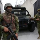 Agentes de las Fuerzas Armadas están presentes en el lugar para el control del centro