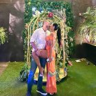 La deportista ecuatoriano con su novio en Miami, Estados Unidos.