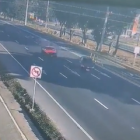 El accidente quedó registrado en video.