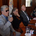 Jorge Palacios contó su historia de abuso frente a los medios de comunicación.