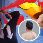 El supuesto agresor, Eliseo Anzules, fue llevado a la Fiscalía.