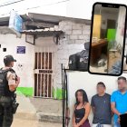 En este vivienda  fueron halladas amarradas cuatro de las cinco víctimas. A uno de los captores le  dieron con la tapa de un sanitario.