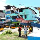 En unos sectores de Muisne reportaron ciertos daños en dependencias.