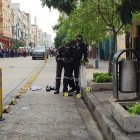 La Policía trabajaba en el lugar de los hechos.