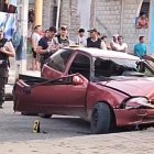 El parabrisas del vehículo terminó quebrado, como la vida de Chancay.