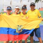 El elenco ecuatoriano sub-12 de tenis está capitaneado por el profesor Homero Nagua.