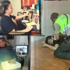 Todos los días, a las 19:00, Audry pita prende una vela en el altar formado con las fotos de su hijo.