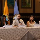 En la rueda de prensa el alcalde Luis Chonillo estuvo acompañado de su equipo de trabajo.
