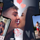 Paloma Fiuza y su novio. Ellos publicaron un romántico video en redes sociales.