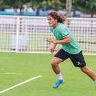 Erick Smith Zambrano en los entrenamientos del Orense SC
