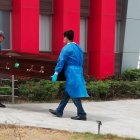 Los cuerpos de madre e hijo fueron retirados el jueves del Centro Forense de Machala.