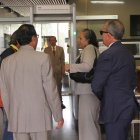 Patricia Ochoa, viuda de Gabela, fue hasta la Fiscalía General del Estado para la toma de versión del perito Roberto Meza.