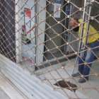 La mañana de este martes se realizó la limpieza de los escombros.