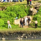 Hallan cadáver en un río de Manta.