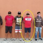 'Pecho Amarillo', círculo, fue capturado en junio por el robo de un vehículo