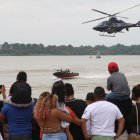Lo más llamativo fue el simulacro de una interceptación en el mar.