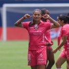 Karen Páez, el grito de gol de Dragonas. Hizo uno ante Espuce.