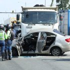 Se registró un accidente de tránsito en la vía a Daule.