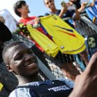 Moisés Caicedo en la gira por Estados Unidos se ha visto con muchos ecuatorianos.