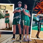 Los ecuatorianos Juan Fernando Toledo y Paulo Salazar, jugadores de ferro carril oeste de argentina,