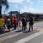 Los policías fueron asesinados mientras desayunaban.