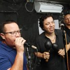 Varios artistas se unieron para tremenda rumba de salsa.