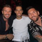 Messi compartió en su Instagram las imágenes de la cena con sus amigos.