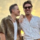 Roberto  Manrique y Oliver Ranft, cuando la relación era toda felicidad.