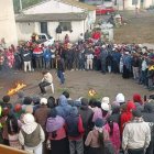 El presunto estafador recibió 'paloterapia'.