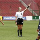 Gisselle Giler es una de las árbitras que destaca en los torneos de la FEF.