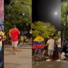 Los festejos durante el evento se habrían desarrollado con normalidad, pero luego la celebración se extendió a la calle.