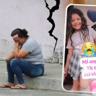 Sentada junto al lugar donde cayó el cuerpo de su sobrinita, Marjorie llora desconsolada. Pide que se haga justicia.