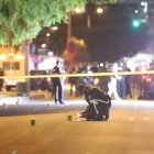 Miembros de la Policía Nacional levantaron indicios en el lugar del  crimen, norte capitalino.