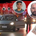 Las dos víctimas y un tercer acompañante iban en este vehículo cuando les dispararon.