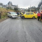 El choque en una vía de Cojitambo.