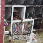 Los restos del cadáver quedaron expuestos.