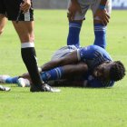 Michael Carcelén sufrió una lesión en el tobillo derecho, durante el duelo frente a Orense.