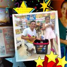 En sus rostros se nota la alegría que sienten por ganarse las 20 ‘latas’ en alimentos.