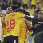 Al final Barcelona pudo empatar a Independiente del Valle.