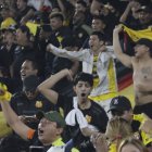 El sufrimiento de la hinchada amarilla fue hasta el final.