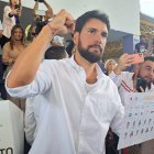 Jan Topic, tras ir a votar.