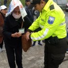 Al inicio de la jornada electoral en la ciudad de Cuenca fue notoria la presencia de adultos mayores en los distintos recintos.