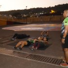 Las herramientas que usan para entrenar son creadas por Edison con materiales de construcción.