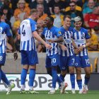 Pervis Estupiñán marcó su primer gol de la temporada la jornada pasada que golearon a Wolverhampton.