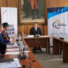 Wilman Terán (c), presidente del Consejo de la Judicatura.