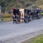 El accidente en la vía de Colta.