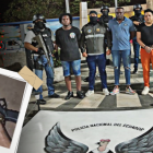 Los sospechosos fueron detenidos en el sur de Guayaquil y llevados al Cuartel Modelo.