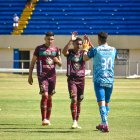 Festejo de Mushuc Runa de visitante en Loja, vencieron 1-0 a Libertad.