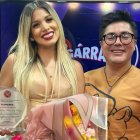 La presentadora fue despedida con flores y una placa.